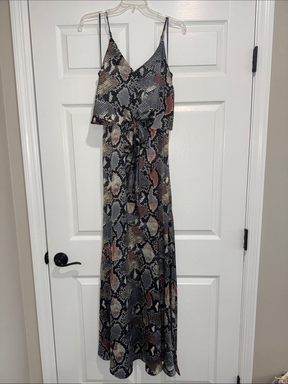 Snake Print maxi dress